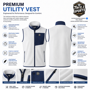 <b>Men's</b> <b>White</b> Navy Color Stand Collar Zipper Softshell <b>Vest</b> Casual Outerwear Windproof Fleece Lined Sleeveless Softshell <b>Vest</b> - Product Image 5