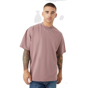 เสื้อยืดคอกว้างทรงโอเวอร์ไซส์ แขนเสื้อแบบดรอปโชว์เดอร์  ผ้าหนา  ไม่มีลาย  รับสกรีนโลโก้ ผลิตในปากีสถาน พร้อมงานปัก - Product Image 1