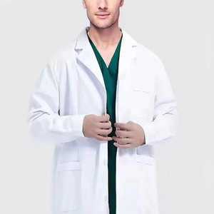 Blouse d'uniforme médical en tissu tissé de haute qualité, élégante et luxueuse, pour femme, design personnalisé, pour médecin, laboratoire ou chirurgie - Product Image 2