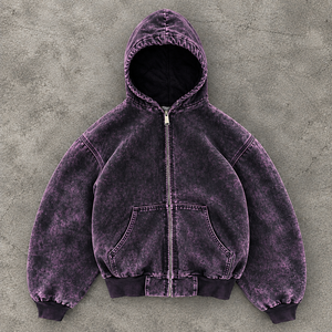 Private Label <b>Zip</b> <b>Up</b> Sweatshirt Full <b>Zip</b> <b>Fleece</b> Low MOQ Manufacturer for Fashion Retailers USA Wholesale - Product Image 3