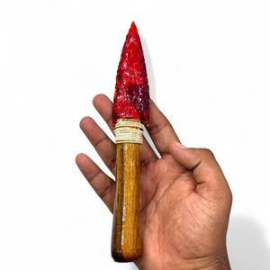 ดาบคริสตัลทรงหัวลูกศร-สีดำธรรมชาติ ทำด้วยมือ สำหรับเรกิ รูปหัวใจ ใบมีดทรงลูกศร สำหรับพิธีกรรม - Product Image 3