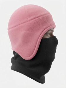 Gorro de Invierno Cálido de Forro Polar con Orejeras y Cubre Rostro, Suave y Cómodo para Clima Frío, Gorro para Exteriores - Product Image 3