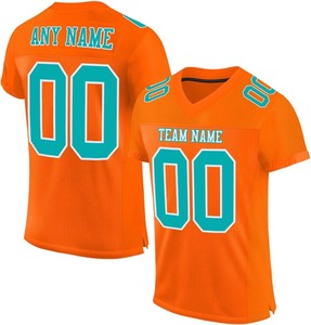 เสื้อเจอร์ซีย์อเมริกันฟุตบอลแบบตาข่ายสั่งทำพิเศษ พร้อมโลโก้ทีม ระบายอากาศได้ดี ไซส์พลัส สำหรับทุกเพศ สั่งผลิตจำนวนมากได้ พร้อมบริการสกรีนแบบซับลิเมชั่น - Product Image 3