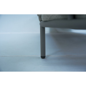 Tumbona de cuerda tejida a mano de lujo para exteriores con cojines de Reposabrazos de aluminio ajustables para patio junto a la piscina o tomar el sol - Product Image 4