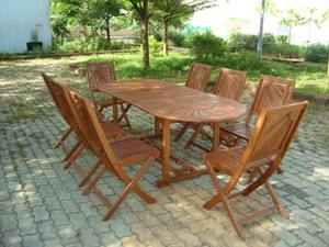 Precio de fábrica, juego de mesa de patio de madera de acacia barato para jardín y restaurante, muebles de madera para exteriores - Product Image 5