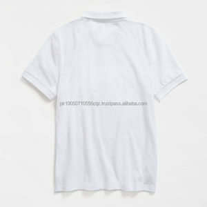 Chemises pour hommes en jersey uni respirant de haute qualité, à manches courtes, grande taille, col rond, personnalisables, vente en gros - Product Image 5