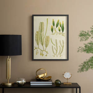 Arte de pared costera de madera maciza Vintage-'Sea Grass I' impresión enmarcada decoración del océano estilo Vintage elegante Impresión de Arte de pared de hierba marina - Product Image 1