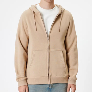 Sweat à capuche zippé moderne pour homme, tissu léger et respirant, coupe confortable, fermeture éclair intégrale, idéal pour l'entraînement et les tenues décontractées - Product Image 1