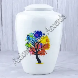 Urna de Cremación de Aluminio de Estilo Moderno, Hecha a Mano, Recuerdo Conmemorativo para Seres Queridos de Axiom Home Accents Loved - Product Image 3