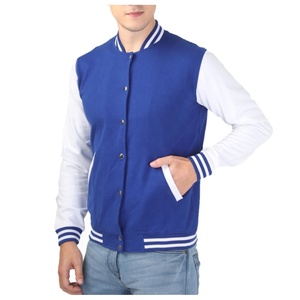 Veste universitaire de baseball personnalisée, neuve, pour homme, hiver, unisexe, boutonnée, style college, bomber, avec broderie en chenille. - Product Image 1