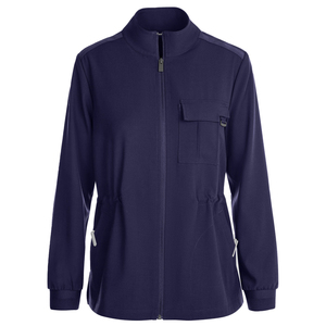 High Quality Medical Scrub <b>Jacket</b> <b>Utility</b> Chest Pocket Tailored Waist Healthcare Professionals Bulk Custom Made Scrub <b>Jackets</b> - Product Image 6