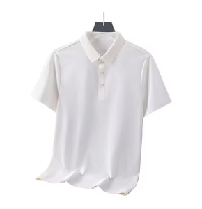 เสื้อโปโลแขนสั้นลำลองสำหรับผู้ชาย เหมาะสำหรับเทนนิส กอล์ฟ แห้งเร็ว ระบายเหงื่อได้ดี รับสกรีนโลโก้ ลายเรียบ ผ้าถัก - Product Image 5