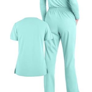 Custom One Piece Sets Polyester Woven <b>Scrub</b> Jumpsuit Slim Fit Jogger Women <b>Nurse</b> Medical for Hospital Beauty Salon Uniform - Product Image 5