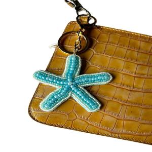 Nouveau porte-clés élégant en perles de rocaille brodées pour sacs à main, porte-clés brodé de perles de rocaille colorées, cadeau pour femmes - Product Image 6