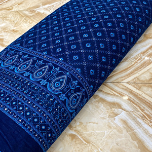 Tissu en velours brodé, tissu de créateur, tissu de luxe, tissu en dentelle de velours pour la fabrication de vêtements modestes, exportation Royaume-Uni UE - Product Image 3