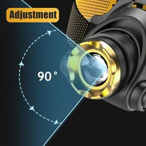 2 Pack <b>USB</b> Rechargeable LED Headlamp <b>3</b> Modes Adjustable Camping Hiking Headlight Car Charger <b>USB</b> <b>Cable</b> Logistics for US Only - Product Image 5