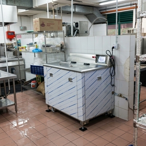Broyeur de déchets alimentaires, capacité 100 kg/jour, acier inoxydable 304, moteur à induction, dispositif de mesure du poids en temps réel - Product Image 5