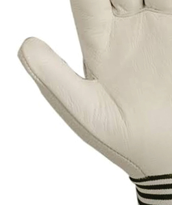 Guantes de Trabajo de Cuero Verde Blanco con Puntas de Dedos Suaves Antideslizantes y Muñequera Elástica, Guantes de Seguridad de Uso General - Product Image 2