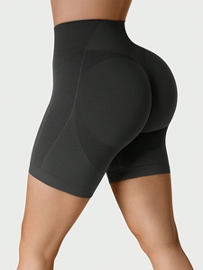 Ladies Seamless Yoga Shorts High Waist Workout Gym <b>Running</b> Fitness Active Shorts - Product Image 4