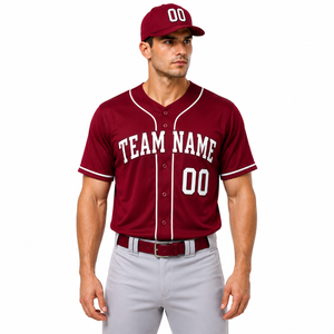 breathable baseball jersey top designed for team training and match day wear with active comfort and a clean sporty style - Product Image 1