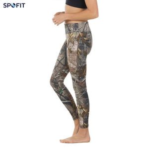 Leggings Camouflage Mi-longueur Décontractés Tricotés Respirants Séchage Rapide Extensibles pour Randonnée Camping Course Fitness Entraînement Sportif - Product Image 2