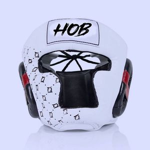 Protector de Cabeza para Boxeo HOB, Rojo y Negro, Cuero PU, Cierre de Hebilla, Unisex, Casco Deportivo para Adultos - Product Image 3