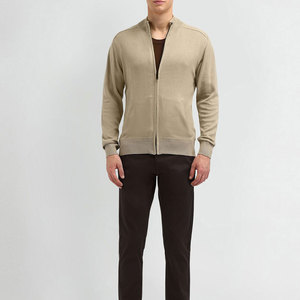 Nueva Llegada: Suéter de Hombre con Media Cremallera, Cuello Alto, para Uso Diario, Tejido de Punto, con Bloques de Color, Estilo Golf, Corte Ajustado - Product Image 4