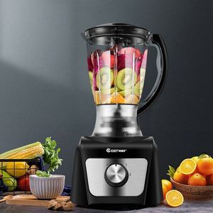Procesador de Alimentos de 500W y 8 Tazas con Velocidad Variable, 3 Cuchillas, Licuadora y Picadora - Product Image 1