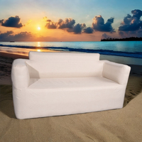 Fauteuil de plage double gonflable moderne personnalisable avec pompe électrique, canapé gonflable d'extérieur pliable pour hôpital