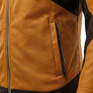 แจ็คเก็ตหนังแท้สำหรับขี่มอเตอร์ไซค์คุณภาพดีที่สุดสำหรับผู้ชาย รุ่นใหม่ล่าสุดสำหรับฤดูหนาว พร้อมแผ่นป้องกันที่ถอดออกได้ สามารถสั่งทำได้ - Product Image 5