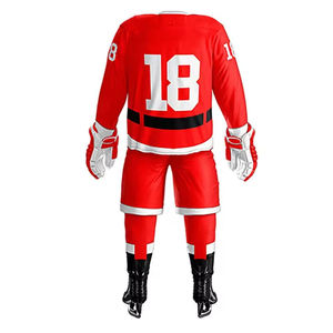 Uniforme de Hockey sobre Hielo Profesional Personalizado 2026, Transpirable, Ecológico, 100% Poliéster, Ligero, Conjuntos de Manga Larga para Hombre Adulto - Product Image 3