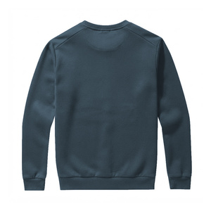 Sudadera de cuello redondo para hombre, color azul oscuro, informal, de manga larga, de algodón y forro polar, para otoño e invierno, estilo urbano, venta al por mayor - Product Image 2