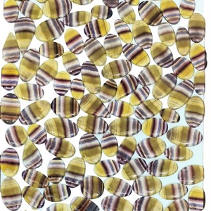 Lot en gros de pierres de fluorite 100 % naturelles de haute qualité, cabochons colorés, pierres précieuses en vrac pour la guérison et la joaillerie. - Product Image 1