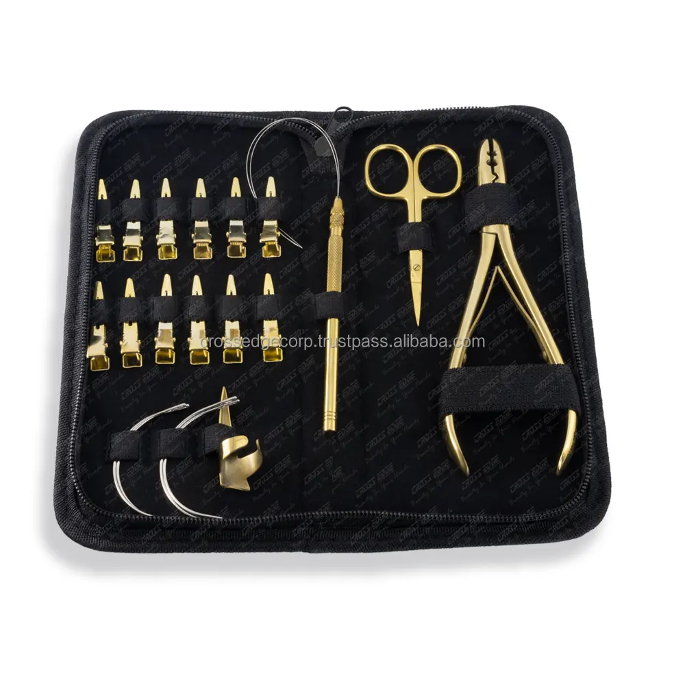 Kit d'outils d'extension de cheveux de ciseaux de coupe de fil polyvalents à bas prix