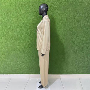 Pyjama en coton uni pour femmes grandes tailles, vêtements de nuit, tenue de détente, taille élastique, logo personnalisé, séchage rapide, nouveaux designs printemps - Product Image 3