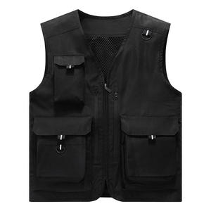 Gilets multi-poches pour hommes de haute qualité avec logo personnalisé, décontractés, pour la pêche, le bénévolat, la photographie, le travail en extérieur, uniformes tactiques - Product Image 1