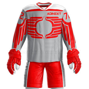 Uniforme de Hockey sobre Hielo de Primera Calidad, Transpirable y Ligero, 100% Poliéster, Fabricante Pakistaní, Talla Grande - Product Image 4