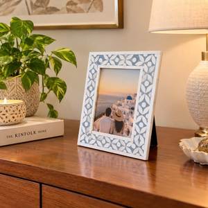 Cadre photo en bois artisanal avec incrustation de os, fabriqué en Inde, miroir mural de qualité supérieure pour la décoration intérieure avec logo - Product Image 6