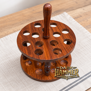 Juego de Agujas de Ganchillo de Madera Hechas a Mano con Soporte Redondo Multiusos y Agujas de Madera Natural Pulida para Tejer y Trabajar con Hilo - Product Image 3