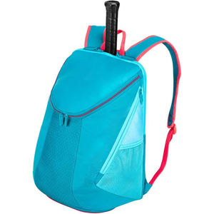 Professional High-Capacity Navy and Cyan Tennis Backpack with Integrated <b>Racket</b> Compartment and Ventilated Mesh Pockets Durable - Product Image 2