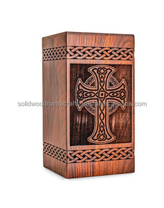 Urna de Madera Hecha a Mano para Cenizas de Adultos, Urnas Funerarias, Urnas de Entierro - Product Image 1
