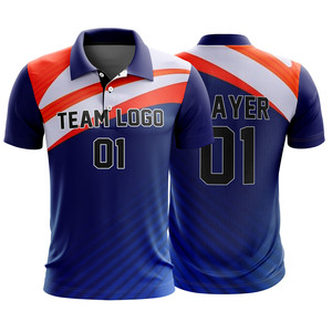Maillot de cricket personnalisé pour hommes avec nom d'équipe, 100 % polyester, impression numérique, protection antibactérienne et anti-UV, personnalisable à l'avant - Product Image 5