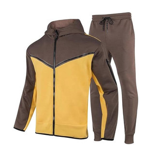 Traje de entrenamiento de poliéster 100% transpirable para hombre, personalizado OEM 2025, con cuello alto y media cremallera, para otoño - Product Image 2