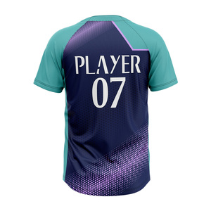 Maillots de baseball et de softball personnalisés, impression de haute qualité, tissu 100% polyester respirant, séchage rapide, logo d'équipe imprimé - Product Image 6