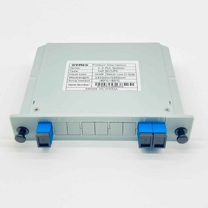 ตัวแยกไฟเบอร์ออปติกแบบคาสเซ็ต 1×2 SC UPC สำหรับเครือข่าย FTTH FTTx และเครือข่ายไร้สาย - Product Image 1