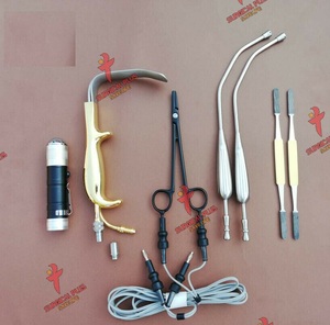 Fuente de luz de fibra óptica de calidad premium Ferriera Retractor, pinza bipolar y raspador nasal TC CE - Product Image 6