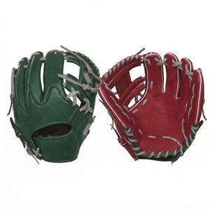 Guantes de béisbol de malla transpirable y cuero, ajustables para jóvenes y adultos, ideales para partidos de béisbol al aire libre. - Product Image 1