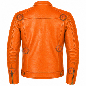 <b>men</b> premium leather motorcycle biker <b>jacket</b> street riding motocross <b>cycling</b> racing genuine cowhide wear lazib sports supplier - Product Image 2
