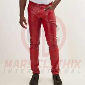 New Arrival Stylish Comfortable Leather <b>Pants</b> For Men Top Selling Product Streetwear Men Leather <b>Pants</b> - Product Image 2
