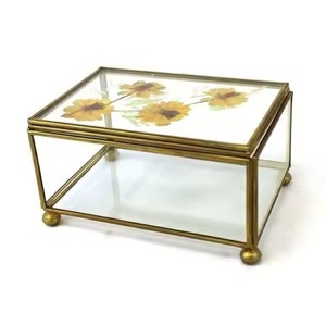 Contemporary Jewelry Storage Organizer Case Metal <b>Box</b> for Rings <b>Earrings</b> Necklace - Product Image 5